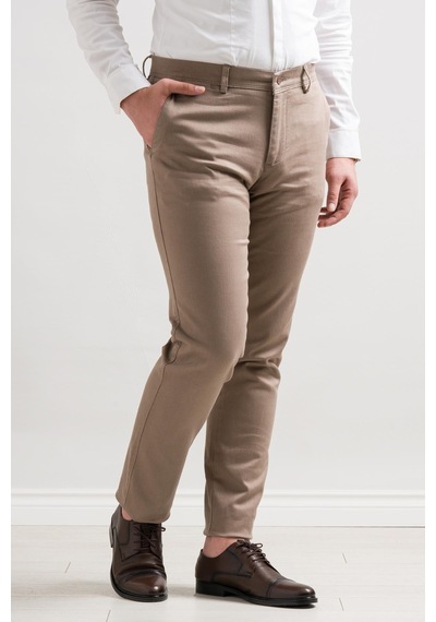 Notra Klasik Kesim Kışlık Kumaş Gabardin Boru Paça Erkek Pantolon 001