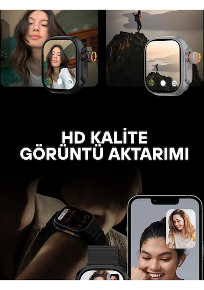 Wearfitpro Hw Ultra 3 Call Btk Sim Kartlı Kameralı Yapay Zeka Android Amoled Ekran Akıllı Saat