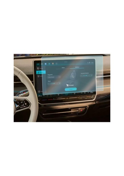 Volkswagen Id.7 Uyumlu 15 İnç Araç Ekran Koruyucu Multimedya Navigasyon 9h Nano Kırılmaz Şeffaf