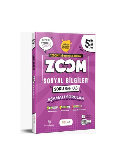 Günay Yayınları 5. Sınıf Zoom Soru Bankası Yeni 5 Kitap Seti
