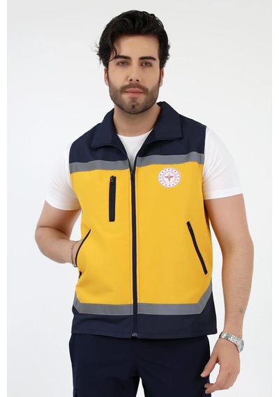 Acil Sağlık Sarı Unisex Yazlık Yelek