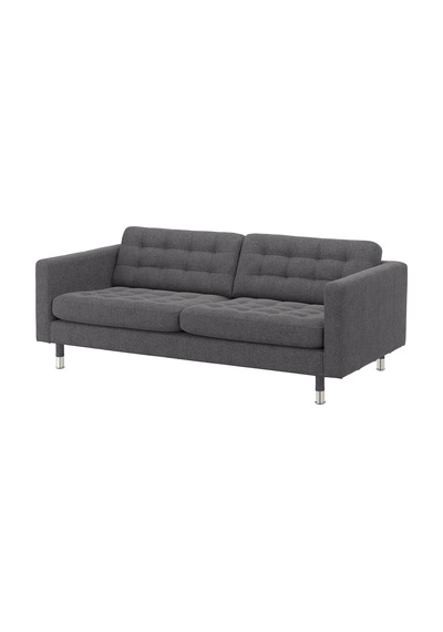 Ikea Koyu Gri Lüks Kanepe - 3'lü Kanepe