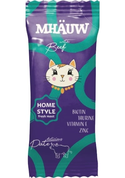 Mhauw Sığır Etli Kıyılmış Pouch Yetişkin Kedi Konservesi 80 Gr 33'lü Paket