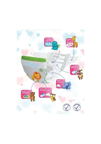Paddlers - Bebek Bezi 4 Numara Maxi 7-14 Kg 3 x 36 Adet Eko Paket