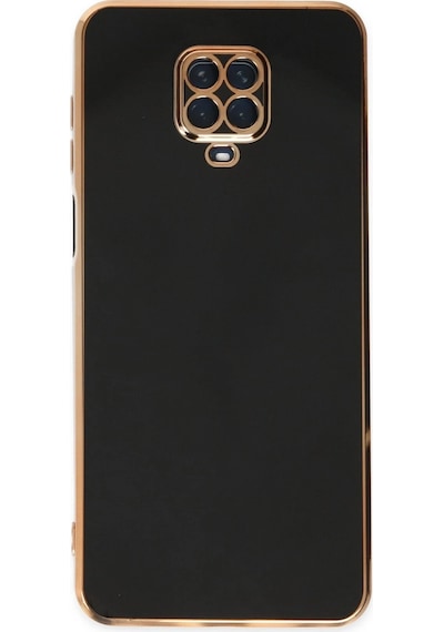 Gld-spt- Newface Xiaomi Redmi Note 9 Pro Kılıf Volet Silikon - Siyah