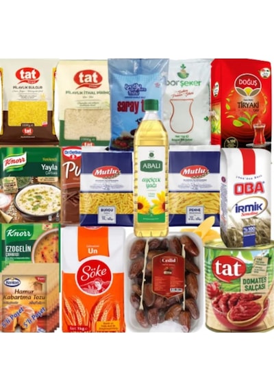 Ramazan Paketi Kumanya Yardım Gıda Erzak Kolisi 16 Parça Ürün