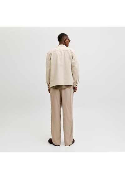 Jack&jones Bill Andros Vis Linen Blend Jogger Erkek Bej Pantolon