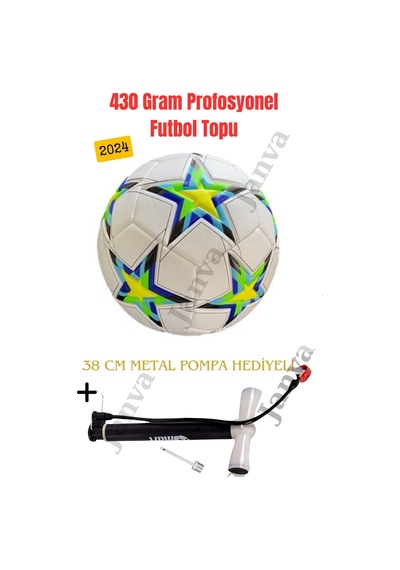 Janva Pompalı FİFA European Red Şampiyonlar Ligi Özel Tasarımı Futbol Topu Lazer Kesim 400 gram 1.Kalite Beyaz