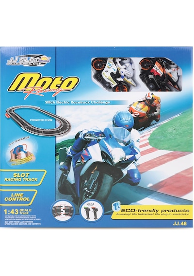 Sunman Oyuncak Yarış Set 1/43 Moto Racıng Müzikli 213 CM. - Standart