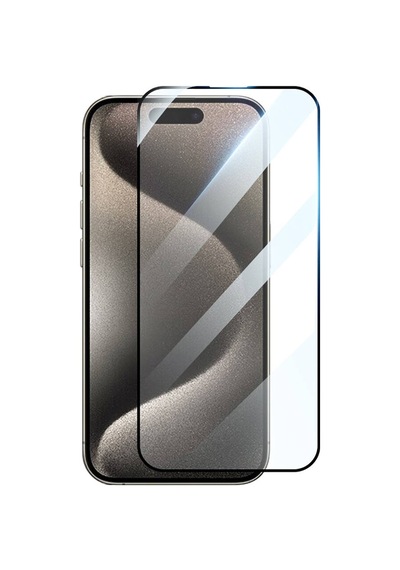 Apple iPhone 15 Pro Max Uyumlu Ekran Koruyucu Tam Kaplayan Glossy 3d Rak Screen Protector