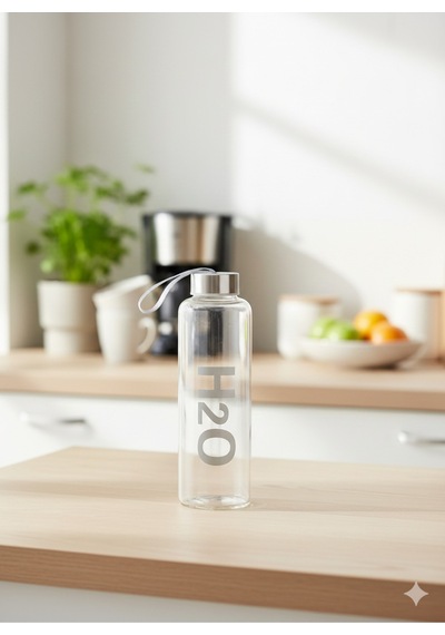 H2o Metal Kapaklı Matara 500 Ml Gri