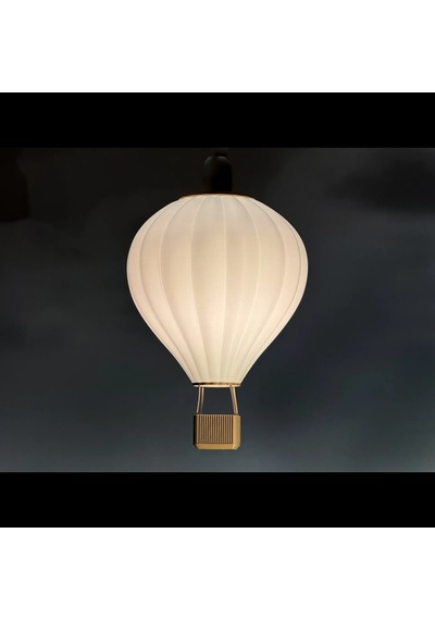 Balon Tasarımlı 3d Baskı Sarkıt Avize Modern Dekoratif Aydınlatma Krem