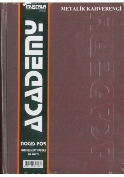 Defter 400 Yaprak Ciltli 20x28 Sert Kapak Çizgili Özkan Metalik Altuni