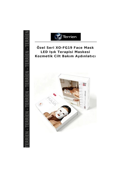 Özel Seri Xo-fg19 Face Mask Led Işık Terapisi Maskesi Kozmetik Cilt Bakım Aydınlatıcı