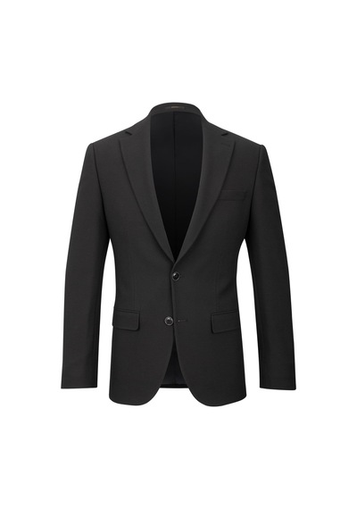 Hatemoğlu Siyah Slim Fit Mono Yaka Klasik Ceket