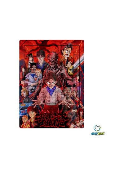 Ghostbastır Design Stranger Things 99 Parça Ayaklı Puzzle Dekoratif Çocuk Yapbozu 0192