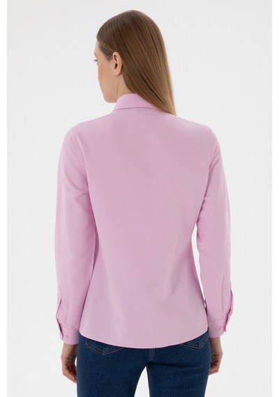 U.s. Polo Assn. Kadın Pembe Gömlek Basic 50307726-vr041 Pembe