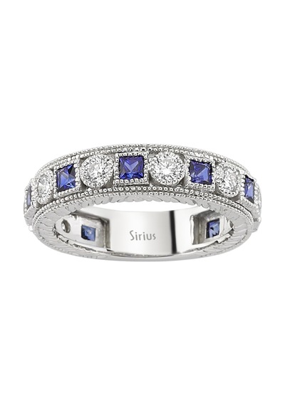 Sirius Pırlanta Ve Safir Taşlı Tamtur Yüzük 0807R0013