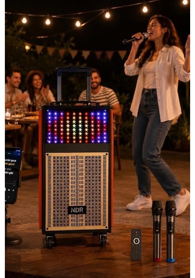 Özel Seri Akustik Etkinlik Kutlama Bluetooth Hoparlör Ndr-108r Turuncu