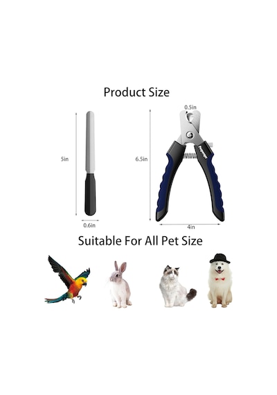 Köpek Tırnak Makası,küçük Orta Büyük Irk Köpek Ve Kedi İçin Güvenlik Görevlisi İle Köpek Tırnak Düzeltici