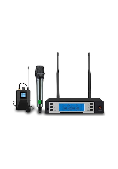 Camimarket C-2200ey Uhf Kablosuz El Ve Yaka Mikrofonu