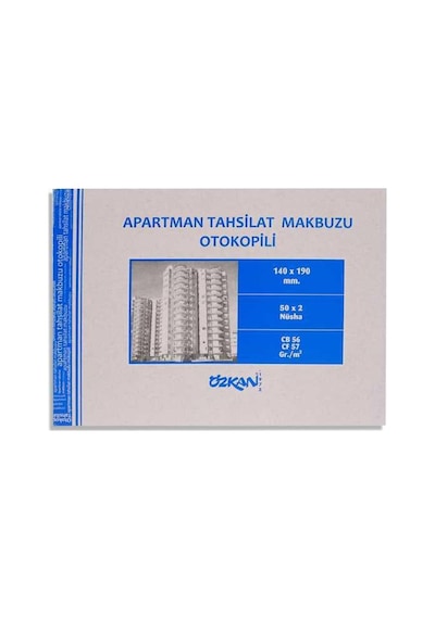 0108 Apt.tahsilat Makbuzu Otokopili 1 Adet