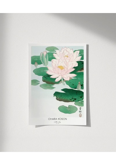 Çerçevesiz Poster Ohara Koson Nilüfer