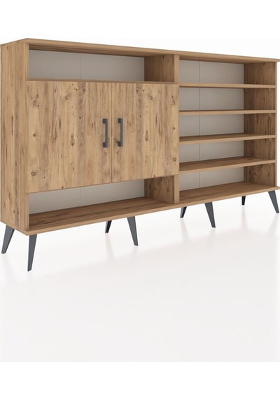Arges Konsol 7 Raflı 2 Kapaklı 176x30x99 Çam-çam Atlas Çam/atlas Çam - Atlas Çam Arges Konsol 7 Raflı 2 Kapaklı 176x30x99 Çam-çam Atlas Çam/atlas Çam - Atlas Çam