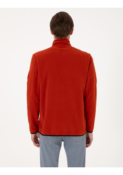 Pierre Cardin Erkek Pas Sweatshirt 50314056-vr040 Açık Turuncu