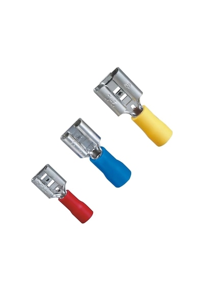 Tfd - 1488/5 0.5-1.5mm2 Dişi Faston Tip İzoleli Kablo Ucu Kırmızı - 200 Adet
