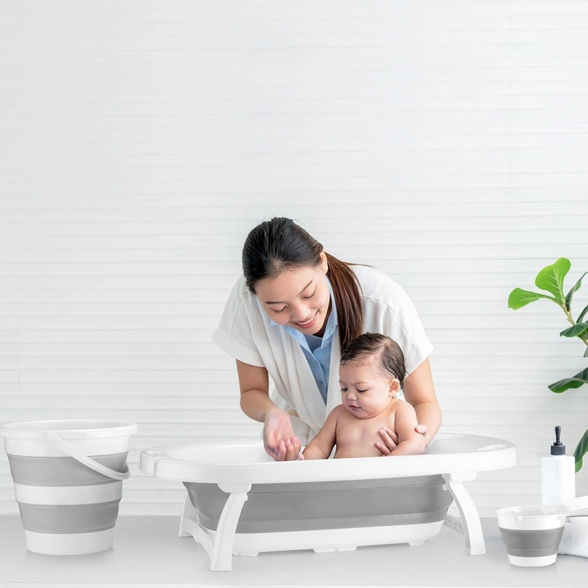 Bebeck Katlanabilir Banyo Seti 3lü Set