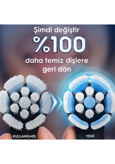 Oral-b İo Gentle Care Siyah Diş Fırçası Yedek Başlığı 4 Adet