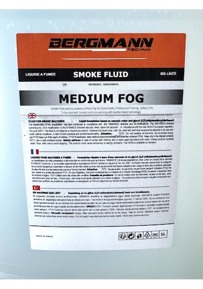 Bergmann Medium/ Orta Yoğunluk Sis/duman Likiti 5litre