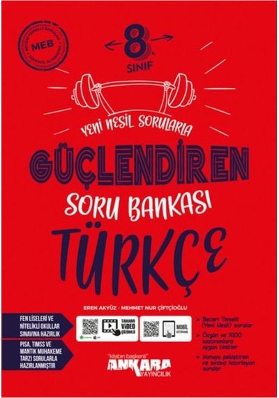 Ankara Yayınları 8. Sınıf Lgs Güçlendiren Türkçe Soru Bankası Yeni 2024