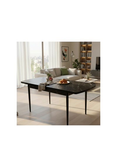 80 X 130 Açılabilir Yemek Masası Açıldığında 80 X 170 Olmaktadır Siyah Siyah 80 X 130 Açılabilir Yemek Masası Açıldığında 80 X 170 Olmaktadır Siyah Siyah