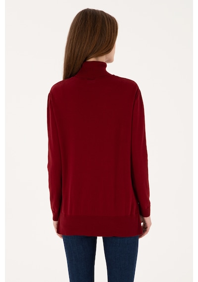 U.S. Polo Assn. U.s. Polo Assn. Kadın Bordo Kazak /triko 50313621-vr014