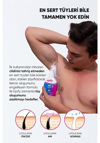 Epify Tüy Dökücü Krem 250 ML Epify Tüy Dökücü Krem 250 ML