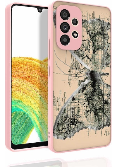Zore Galaxy Uyumlu A53 5g Kılıf Desenli Kamera Korumalı Parlak Nora Kapak - No4 No4