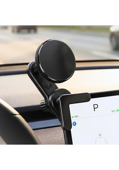 Magsafe Uyumlu Araç İçi Telefon Tutucu - Tesla Ve Tüm Araç Ekranı Arkası Montaj - 360 Dönebilen Katlanabilir G