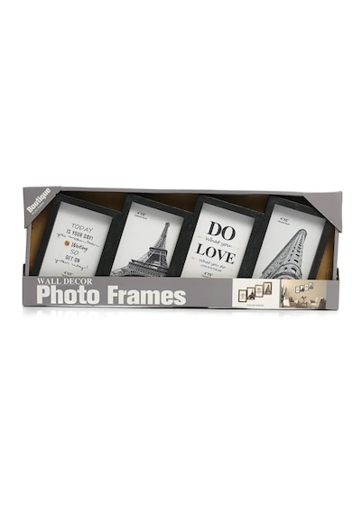 Çoklu Fotoğraf Çerçevesi Mdf Ahşap Modern Kolaj Çerçeve Fotoğraf Tutucu 4 Fotoğraf 10x15cm