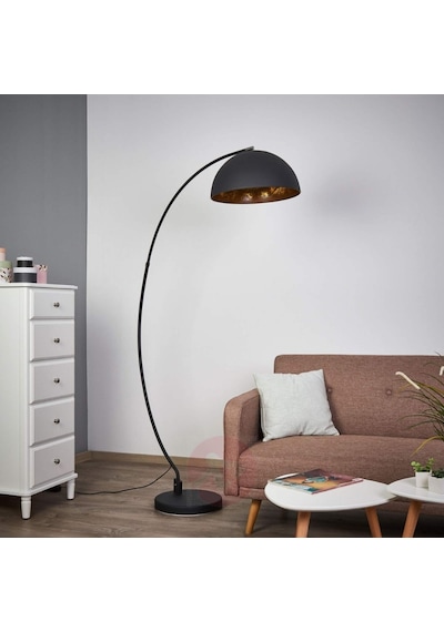 Rıolight Retro Tekli Metal Lambader Köşe Lambası Şapka Çapı: 40C