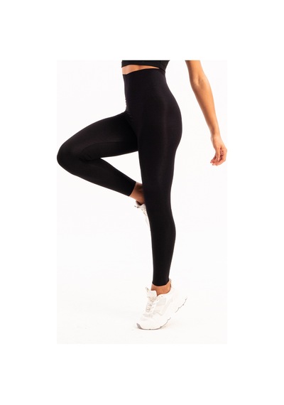 Justever Yüksek Bel Toparlayıcı Sıkılaştıcı Lazer Kesim Spor Siyah Kadın Tayt - Active SiYAH Siyah