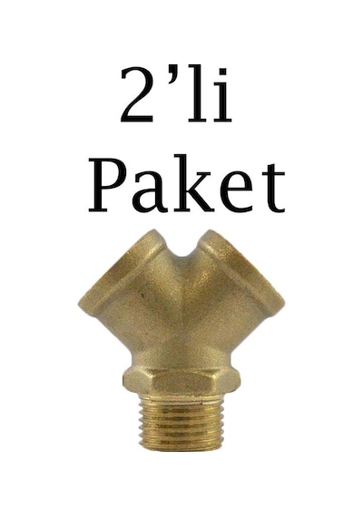 Brio Hava Hortum 2'li Çatal 1/2 2'li Paket