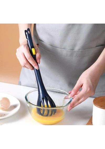 2'si 1 Arada Sihirli Çırpıcı Ve Maşası Pratik Yumurta Sos Krema Karıştırıcı Mutfak Aparatı Plastik Diğer