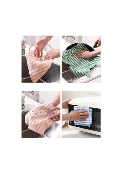 Mikrofiber Yumuşak Dokulu Temizlik Bezi 30 30 Cm Mutfak Bezi Leke Tutmaz Koku Yapmaz Belirtilmemiş