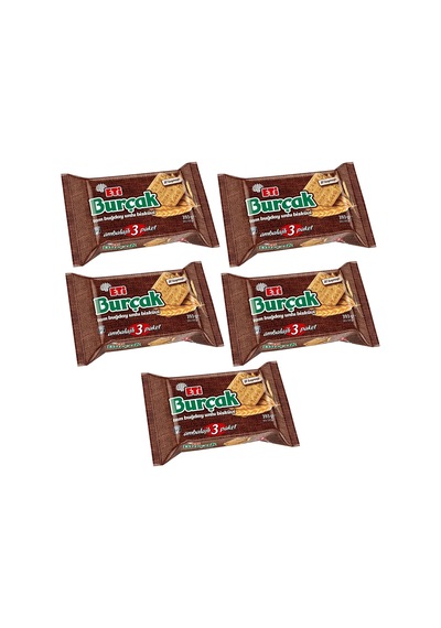 Burçak Bisküvi 393 Gr 3x131 Gr X 5 Paket