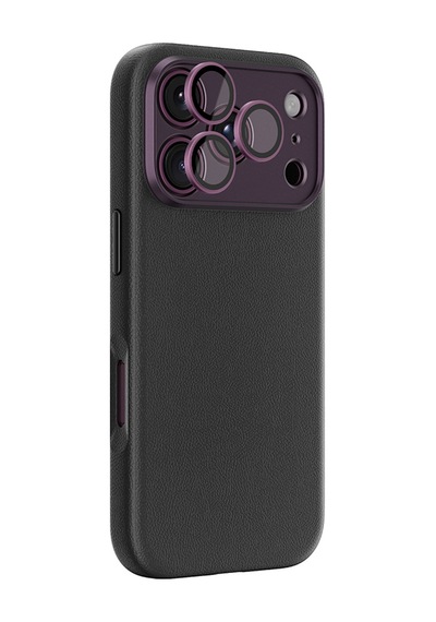 İphone 18 Pro Kılıf M-safe Özellikli Airbag Tasarımlı Amazingthing Glamour Slens Serisi Kapak Mor
