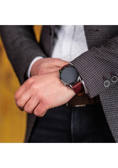 Vagave Xiaomi Mi Watch 22 Mm - Amazfit Gts 20 Mm Deri Kordon