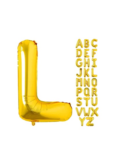 L Harf Gold Folyo Balon16 İnç 36 cm