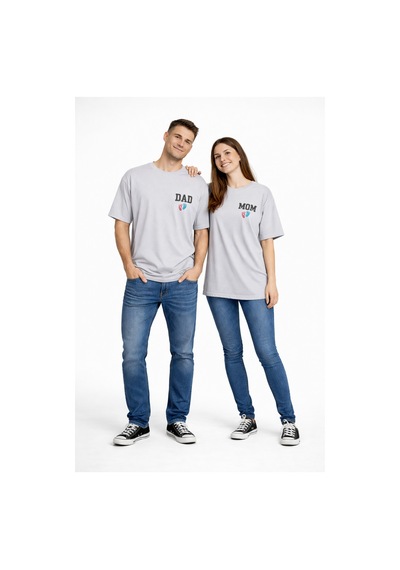 Nevermınd Anne Baba Kombini Mom Dad Baskılı Çift Tişört Oversize Unisex 2 Li Set Antrasit Antrasit Nevermınd Anne Baba Kombini Mom Dad Baskılı Çift Tişört Oversize Unisex 2 Li Set Antrasit Antrasit